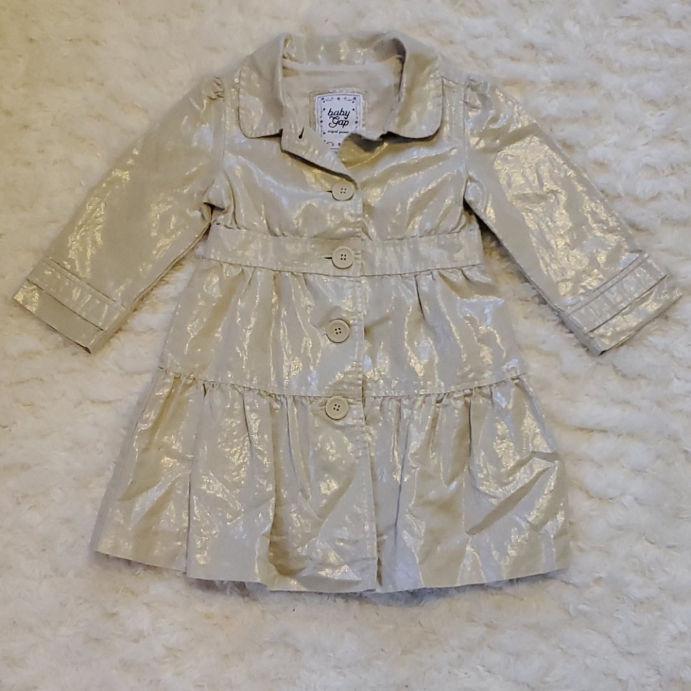 Baby GAP 2T Shiny Khaki Lightweight Jacket